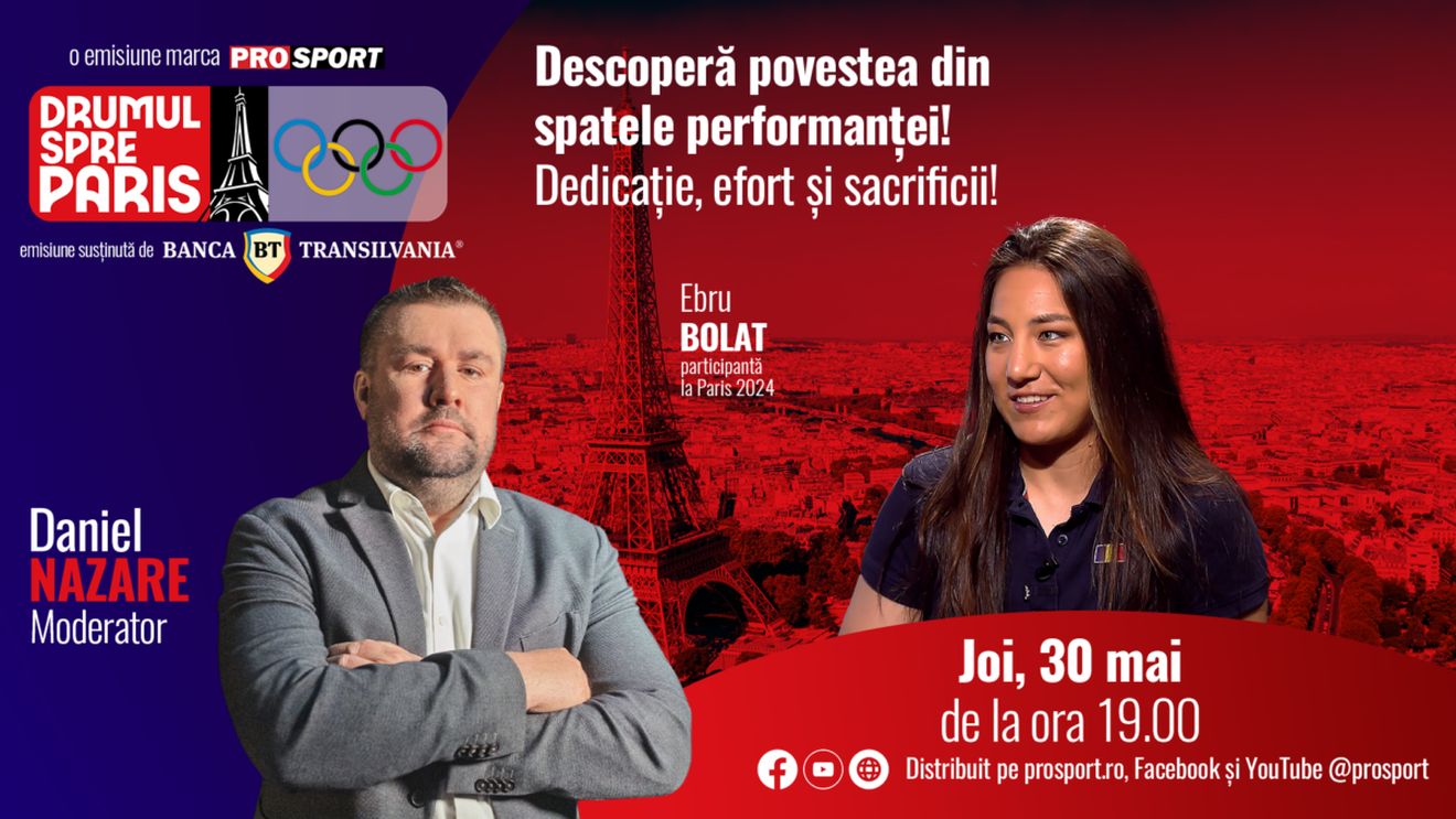 Ebru Bolat, invitata emisiunii ,,Drumul spre Paris’’ de joi, 30 mai, de la ora 19:00