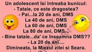 Bancul sfârșitului de săptămână | "Tataie, ce este dragostea?"