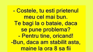 BANC | "Costele te bagi la o bătaie, dacă se pune problema?"