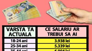 Tabelul salariilor românilor | Află câți bani ar trebui să câștigi acum, în 2023, în funcție de vârsta ta actuală