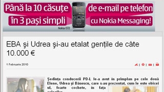 EBA si Elena Udrea, cu genti de 5.000 si 7.000 de euro la intalnirea cu colegii