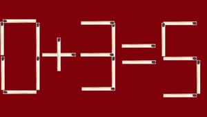 Test IQ cu chibrituri | Corectați 0 + 3 = 5, mutând un singur băț