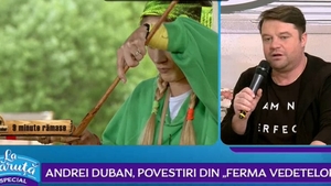 Andrei Duban, mărturisiri după ce a ieșit din "Ferma vedetelor": "Am dormit foarte mult trei în pat, cu Patrizia și cu soția. Am devenit mai liber"