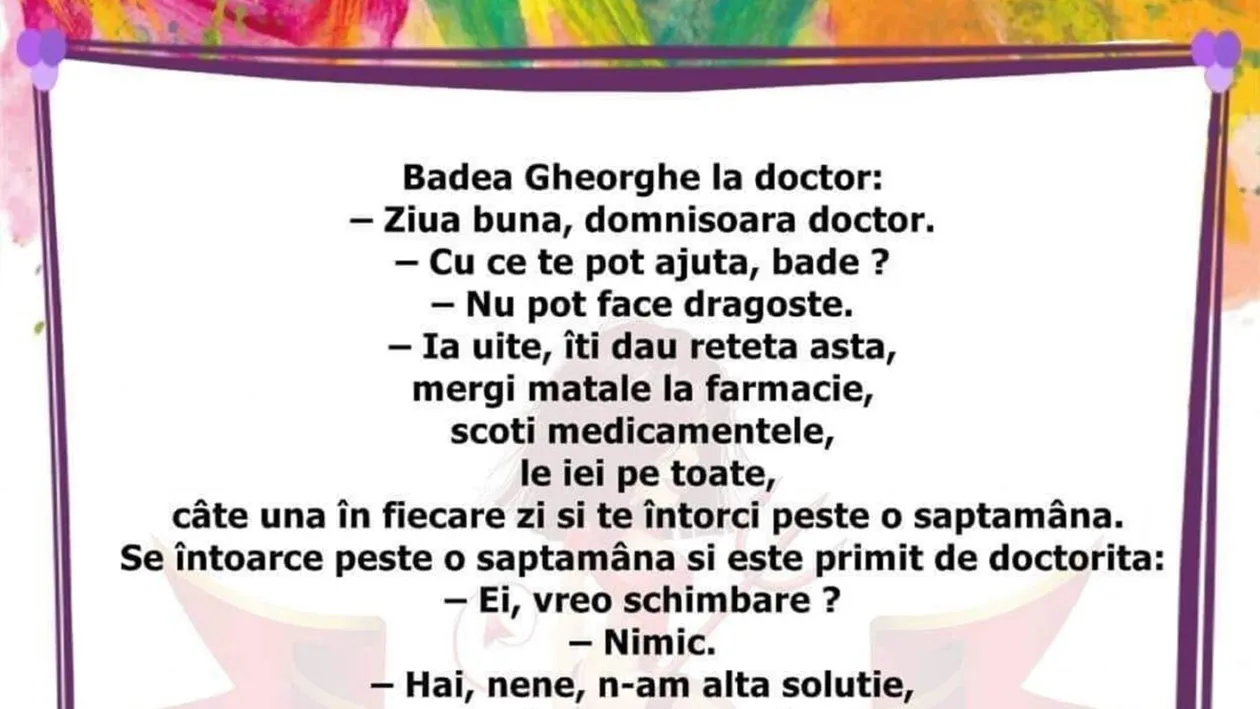 BANC | Badea Gheorghe, la doctor