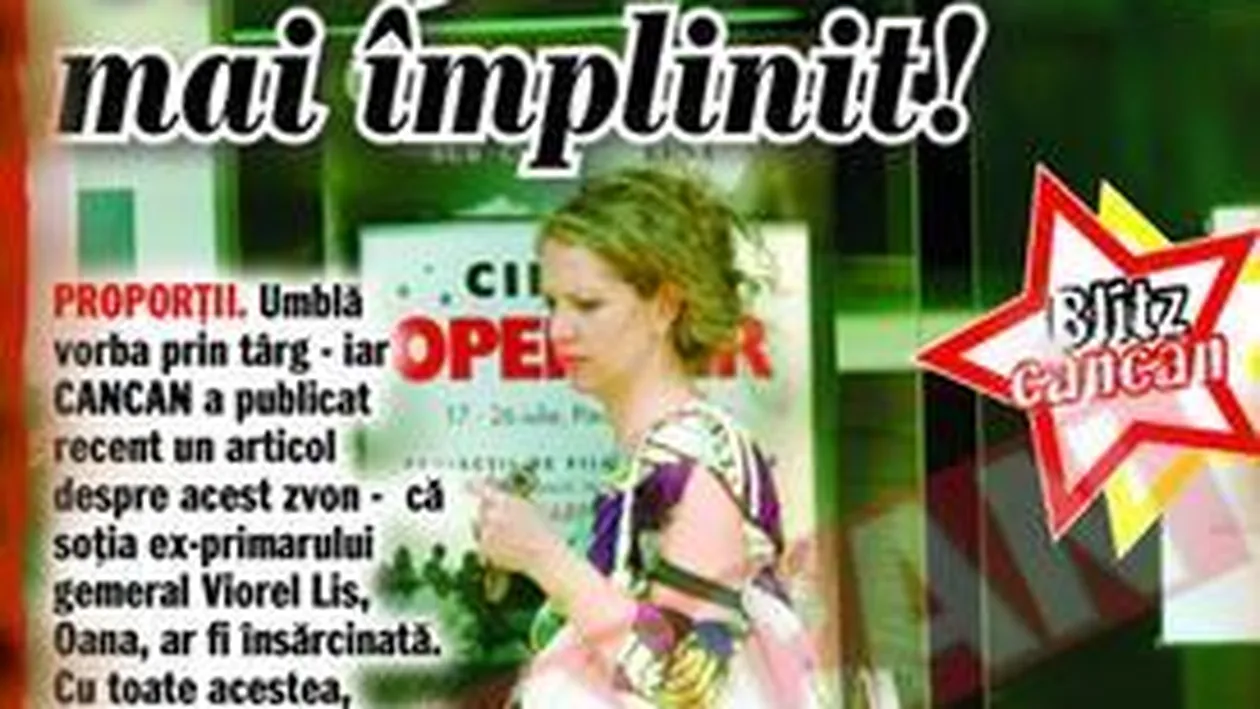 Oana Lis fenteaza regimul