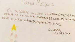 Emoționant! Ce își doresc copiii din satele sărace de la Moș Crăciun: „Niște dulciuri și ceva de mâncare”. FOTO