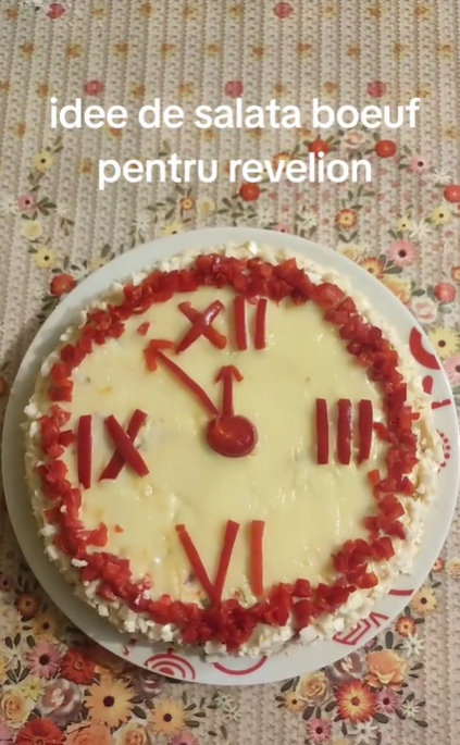 Salata bouef pentru Revelion / Foto: Captură Video TikTok