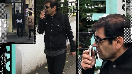 L-am filmat pe tatăl lui Connect-R înainte de vizita la medic. A dat un concert spontan pe stradă, în italiană