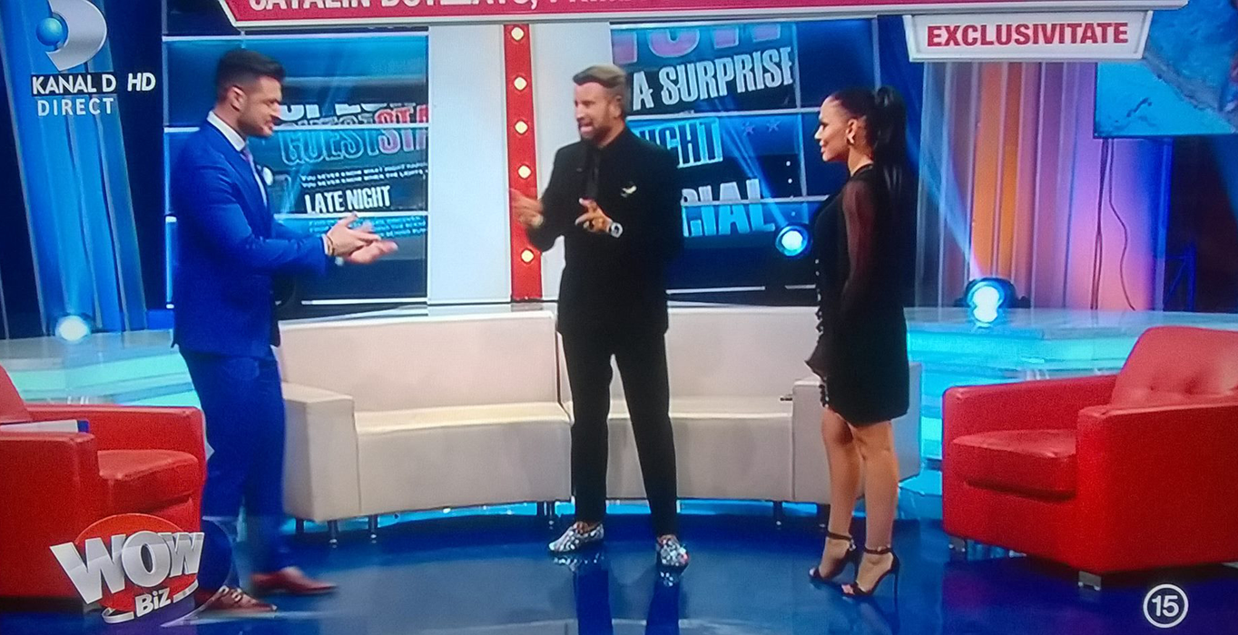 Cătălin Botezatu şi Victor Slav, faţă în faţă! Ce a dezvăluit designer-ul despre iubitul Biancăi Drăguşanu