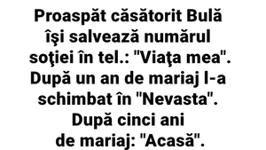 BANC | Proaspăt căsătorit, Bulă își salvează numărul soției în telefon: "Viața mea". După un an de mariaj...