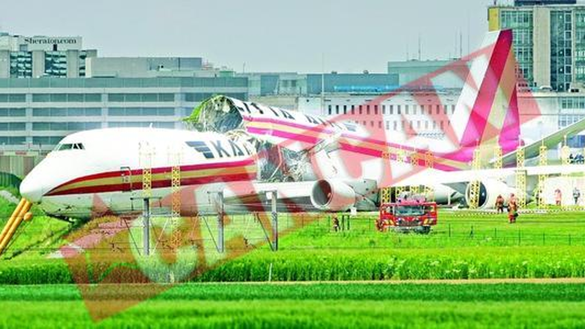 Avion rupt in doua la Bruxelles