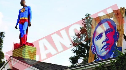L-a pus pe casa pe Obama Superman