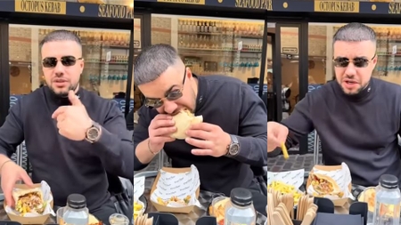 Reacția VIRALĂ a lui Culiță Sterp după ce a mâncat celebrul kebap cu caracatiță în restaurantul lui Pescobar, din Londra: ”Am greșit comanda. Vă dau o recenzie 100% reală”
