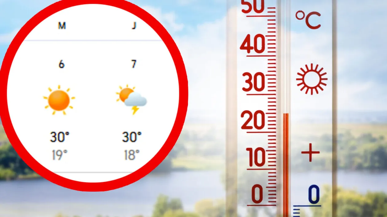 Orașul din România în care mâine vine vara. Meteorologii Accuweather anunță 30 de grade Celsius