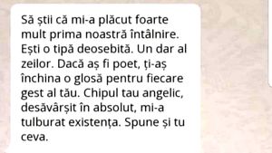 BANC | Discuție pe WhatsApp după prima întâlnire