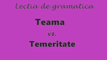 Teamă sau temeritate. Greșeala făcută de mulți români atunci când folosesc cele două cuvinte