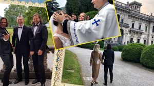 Imagini de basm. Nuntă grandioasă pentru doi români. Delia & soțul i-au nășit într-un conac exclusivist pe malul lacului Como!