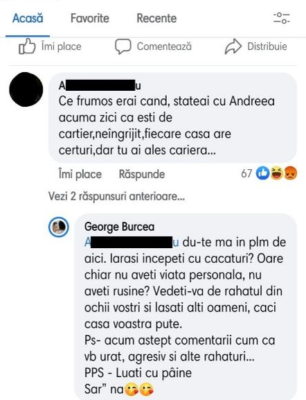 George Burcea a luat foc! O fană i-a amintit de Andreea Bălan: ”Nu aveți rusine! Casa voastră pute!”