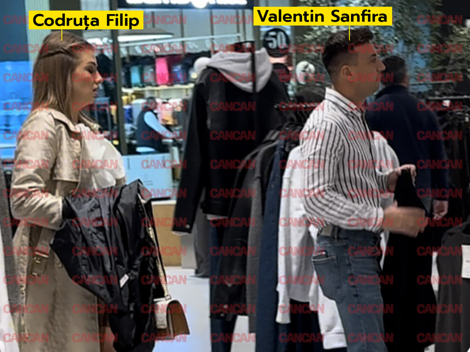 În doi timpi şi trei mişcări, Valentin Sanfira a „spart” câteva sute de lei. I-a făcut în ambiţie soţiei. Codruța Filip nu a avut timp să arunce cu banii