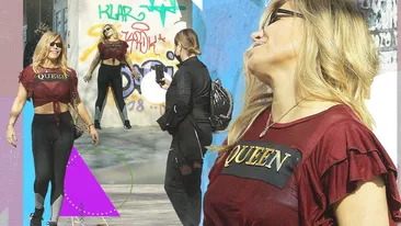 Loredana Groza, ședință foto nemaivăzută la Obor