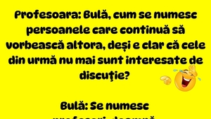 BANCUL DE LUNI | Bulă și profesoara