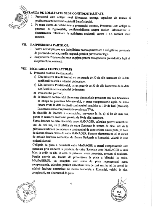 Act adiţional la contractul dintre Unirea Shopping Center şi PALL D'OR CON SA