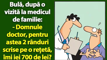 BANC | Bulă, după o vizită la medicul de familie