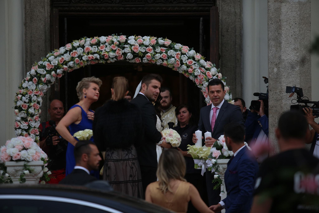 Adrian Mutu şi Sandra Bachici s-au căsătorit religios pe 15 octombrie