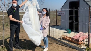 Cine-i face cadou fetei norocoase rochia de mireasă ”țiplă”? Licitația a început!