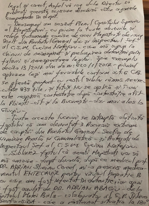 Un renumit deținut din România se revoltă din închisoare! Susține că i s-a făcut ”manevră” cu zilele compensatorii