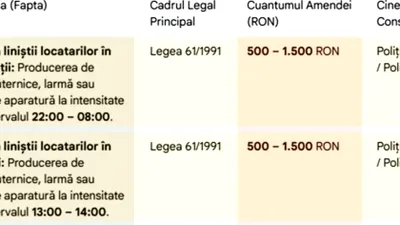 Tabel amenzi | Care sunt cele mai ciudate amenzi, pentru românii care locuiesc la bloc. Greșeala care te poate costa 6.000 lei