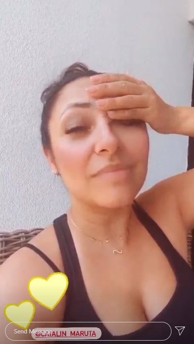Andra, mesaj video pentru Cătălin Măruță: “Zic oamenii ăștia că sunt gravidă”. Gestul suspect făcut de cântăreață la finalul filmării