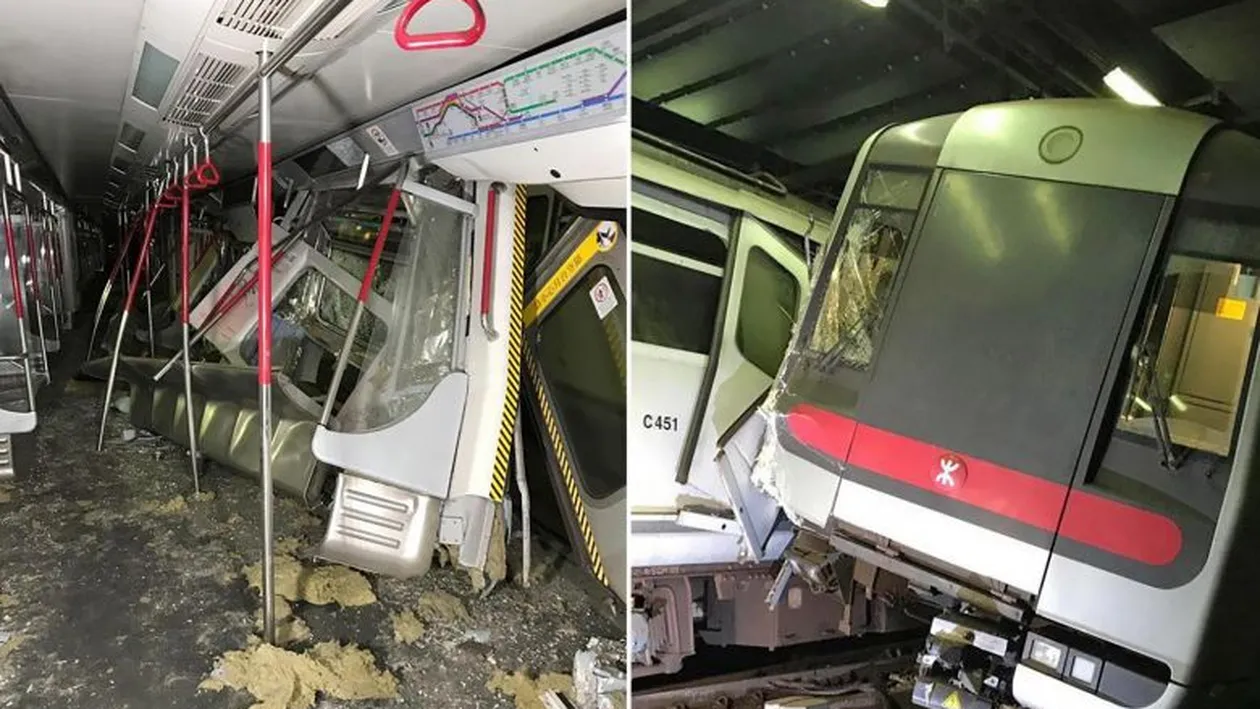 Haos după ciocnirea a două garnituri de metrou. Populației i se cere să evite ruta afectată | FOTO