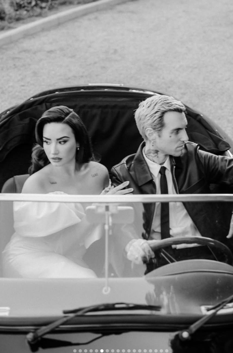 Demi Lovato și Jutes s-au căsătorit! Primele imagini cu artista în rochie de mireasă