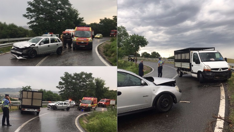 Grav accident de circulație la Tulcea! S-a solicitat de urgență ajutor pentru descarcerarea victimelor