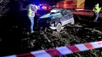 Accident mortal pe DN6. Un pasager dintr-o mașină a murit pe loc