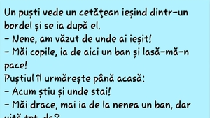 BANC | "Nene, am văzut de unde ai ieșit!"
