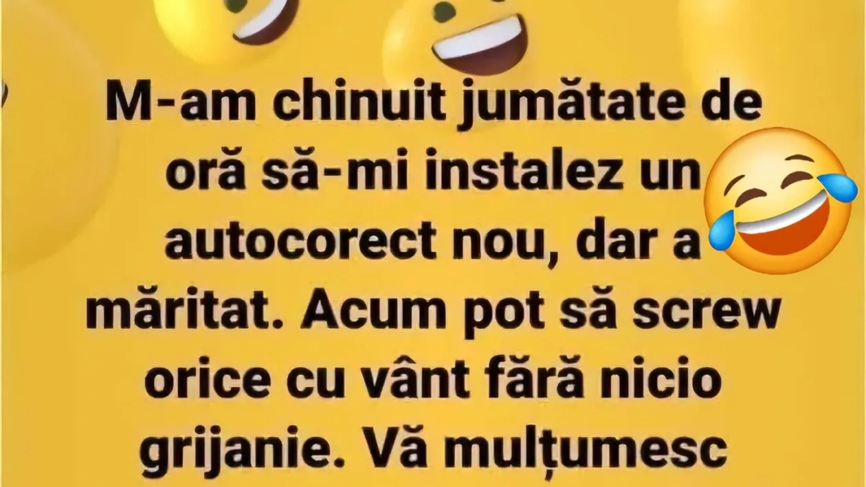 Bancul începutului de săptămână | Mi-am instalat autocorect