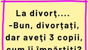 BANCUL ZILEI | Dilemă la divorț: "Aveți 3 copii. Cum îi împărțiți?"