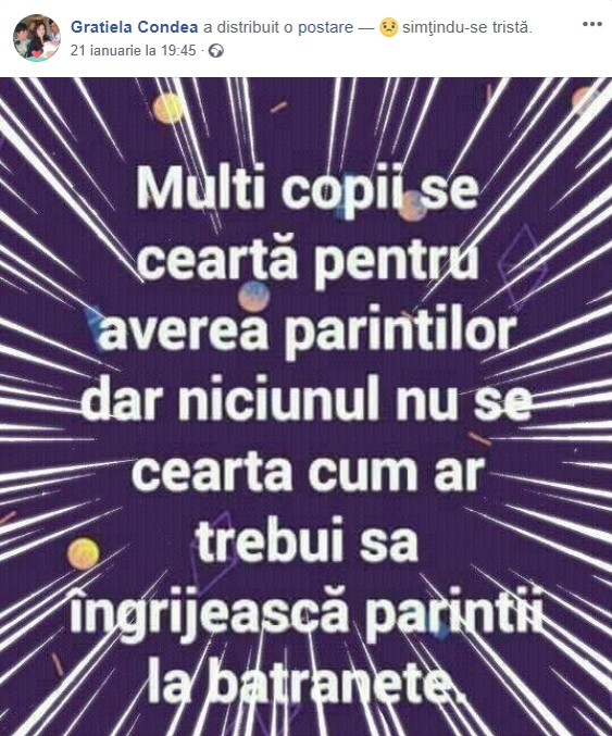 Mama Ioanei Condea, mesaj cutremurător postat în urmă cu puțin timp. Îți dau lacrimile