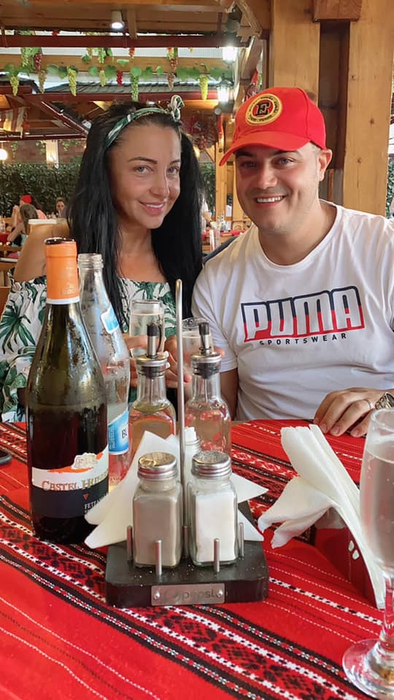 Kristiyana, alături de soțul său