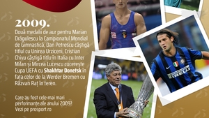 Prosport 25 – 2009. Miracolul lui Dan Petrescu, titlul lui Cristi Chivu, dar, mai ales, trofeul lui Mircea Lucescu!