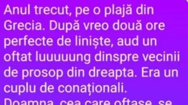 BANC | Anul trecut, pe o plajă din Grecia