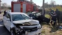 Accident grav în Târgoviște. Un copil și trei adulți au fost răniți