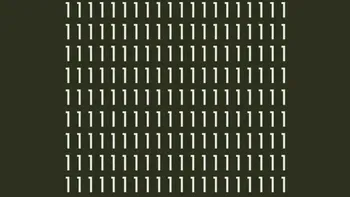 TEST IQ | Găsiți singura literă „i” pierdută printre cifrele „1” din imagine