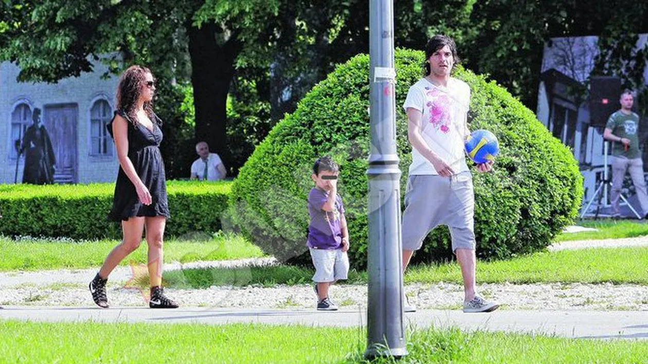 Brandan si-a alergat fiul prin parc