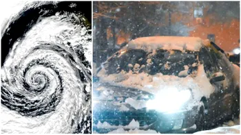 Doi cicloni activi lovesc România. Temperaturile scad radical după câteva zile neobișnuit de calde