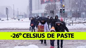 ANM anunță: Minus 26 grade Celsius de Paște, cea mai scăzută temperatură din România