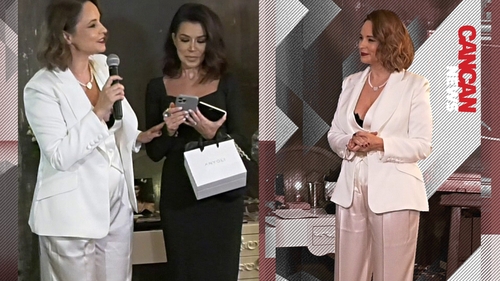 Andreea Marin și Simona Pătruleasa, în „duel” black & white. Cele două celebre prezentatoare TV au „răvășit” asistența la ultima apariție mondenă