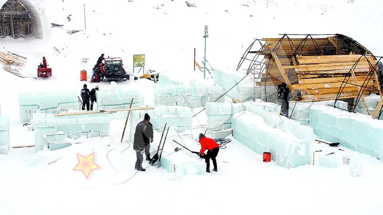 Distractie in hotelul de clestar din Masivul Fagaras. Muzica de gheata la Balea Lac!